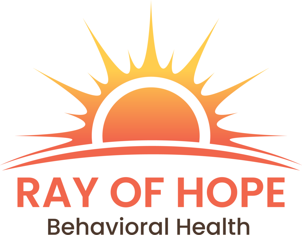 Logo of Ray of Hope with text